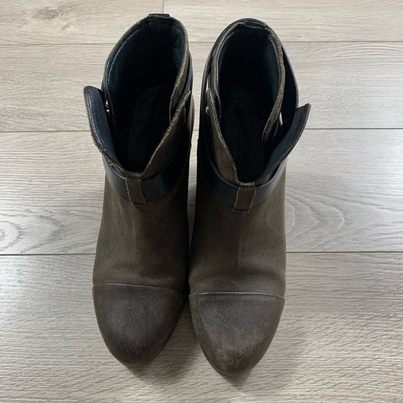 Rag & Bone Brown Leather Harrow Heeled Boots - Picture 4 of 10